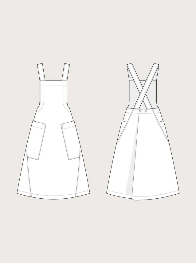 The Assembly Line APRON DRESS PATTERN XS-3XL