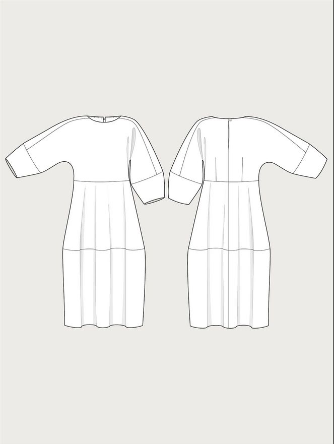 The Assembly Line BARREL DRESS PATTERN XS - L