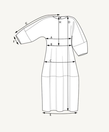 The Assembly Line BARREL DRESS PATTERN XS - L