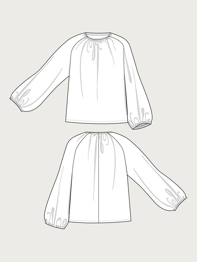 The Assembly Line BILLOW BLOUSE PATTERN XS - L