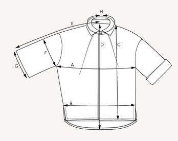 The Assembly Line FRONT PLEAT SHIRT PATTERN XS - L