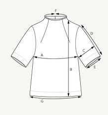 The Assembly Line FUNNEL NECK TOP PATTERN XS - L