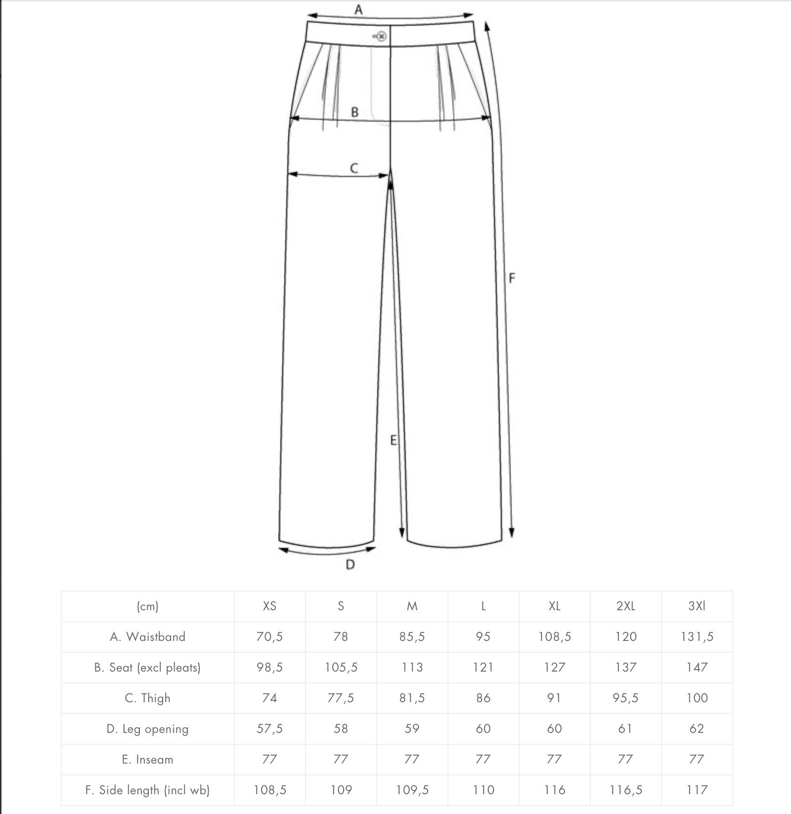 The Assembly Line HIGH-WAISTED TROUSERS PATTERN XS-L