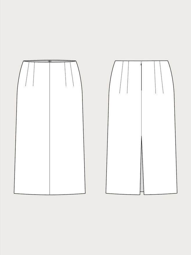 The Assembly Line PENCIL SKIRT PATTERN XS - L
