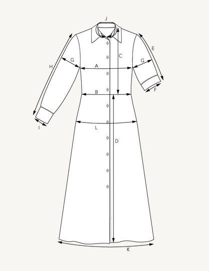 The Assembly Line SHIRT DRESS PATTERN XS - L