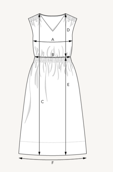 The Assembly Line SMOCKED DRESS PATTERN XS - L