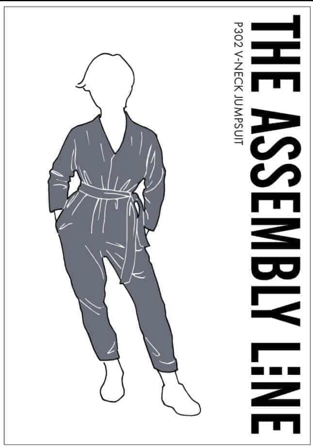 The Assembly Line V-NECK JUMPSUIT PATTERN XS-L