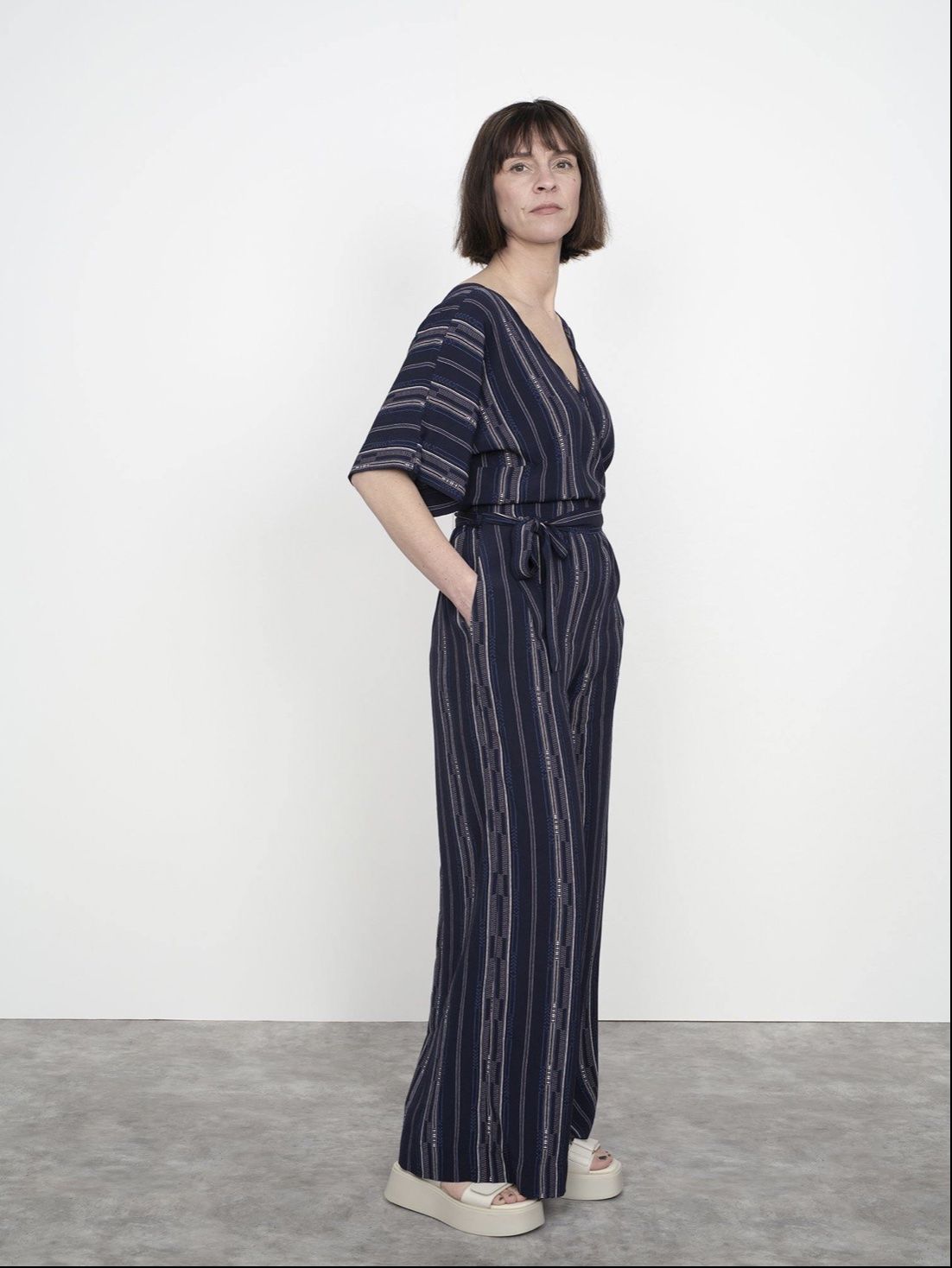 The Assembly Line WIDE-LEG JUMPSUIT PATTERN XL-3XL