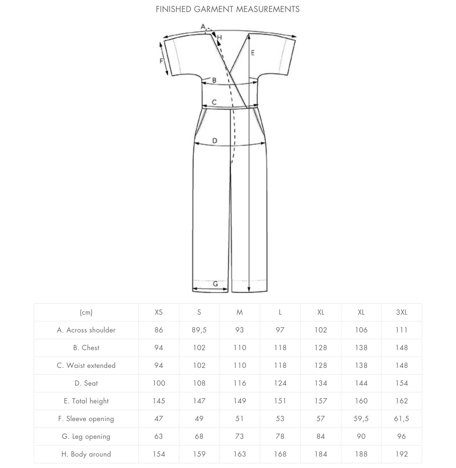 The Assembly Line WIDE-LEG JUMPSUIT PATTERN XS-L