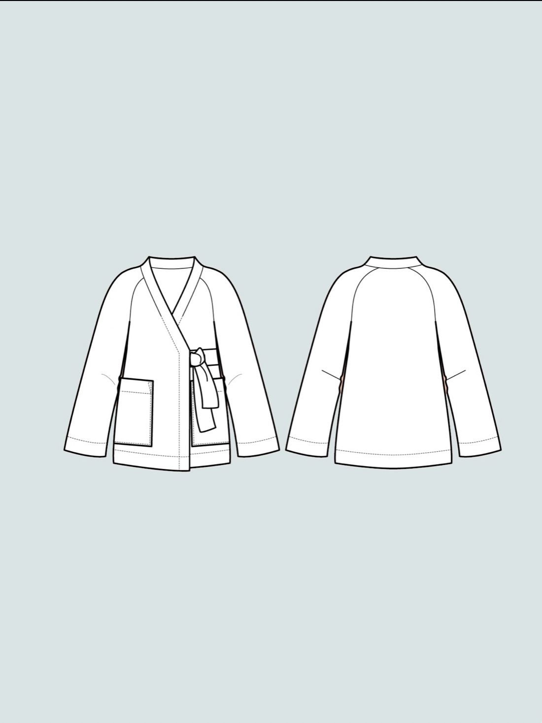 The Assembly Line WRAP JACKET PATTERN XL-3XL