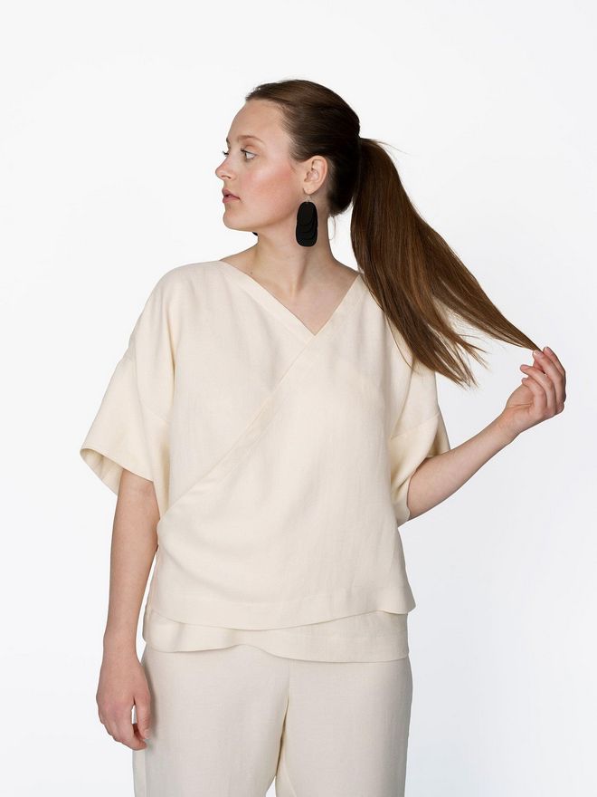 The Assembly Line WRAP TOP PATTERN XS-3XL