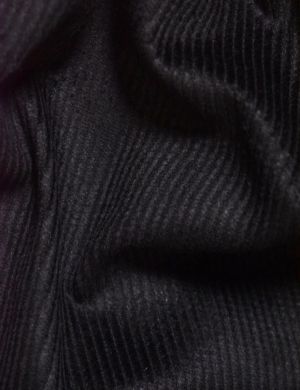 Cotton Corduroy Fabric - 4.5 Wale - Black