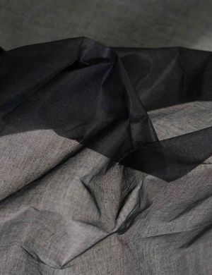 Cotton Organdy Fabric - Black