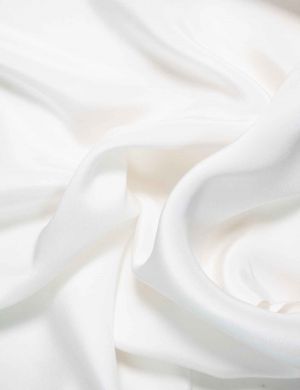 Double Crepe Silk Fabric -Ivory