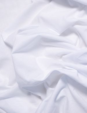 Jersey Cotton Fabric - White