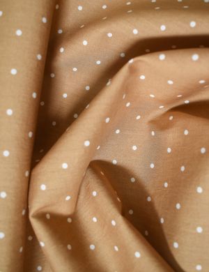 Japanese Kokka Cotton Lawn Fabric - Dot Biscuit