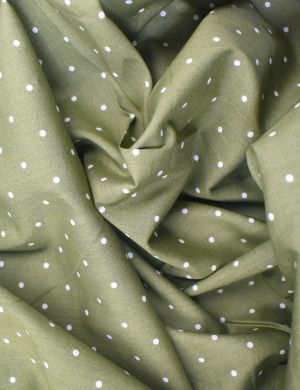 Japanese Kokka Cotton Lawn Fabric - Dot Green