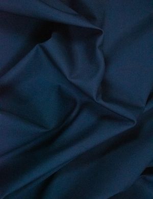 Plain Cotton Poplin Fabric - Navy