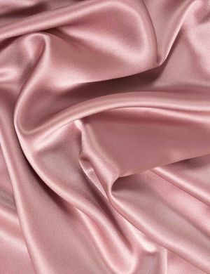 Silk Satin Fabric - Rosy