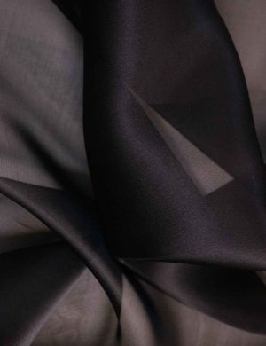 Silk Organza Fabric - Black