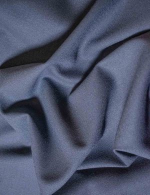 Wool Crepe Fabric - Steel Grey