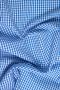 Cotton Seersucker Gingham Fabric - Small Check - Blue