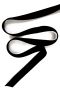 Double Velvet Ribbon Black 18 mm