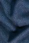 Irish Wool Tweed Fabric - Herringbone - Navy