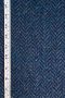 Irish Wool Tweed Fabric - Herringbone - Navy