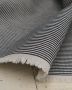 Japanese Cotton Denim Fabric - Washed - Stripe - 10oz