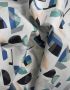Japanese Kokka Cotton Lawn Fabric - Segment Blue Black