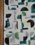 Japanese Kokka Cotton Lawn Fabric - Segment Green Black