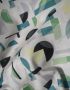 Japanese Kokka Cotton Lawn Fabric - Segment Green Black