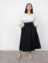 The Assembly Line ELASTIC WAIST SKIRT MAXI PATTERN XS - L