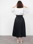 The Assembly Line ELASTIC WAIST MAXI SKIRT PATTERN XS-3XL