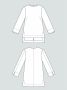 The Assembly Line LONG SLEEVE TUNIC PATTERN XS - L