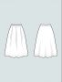 The Assembly Line THREE PLEAT SKIRT PATTERN XS-L