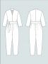 The Assembly Line V-NECK JUMPSUIT PATTERN XS-L