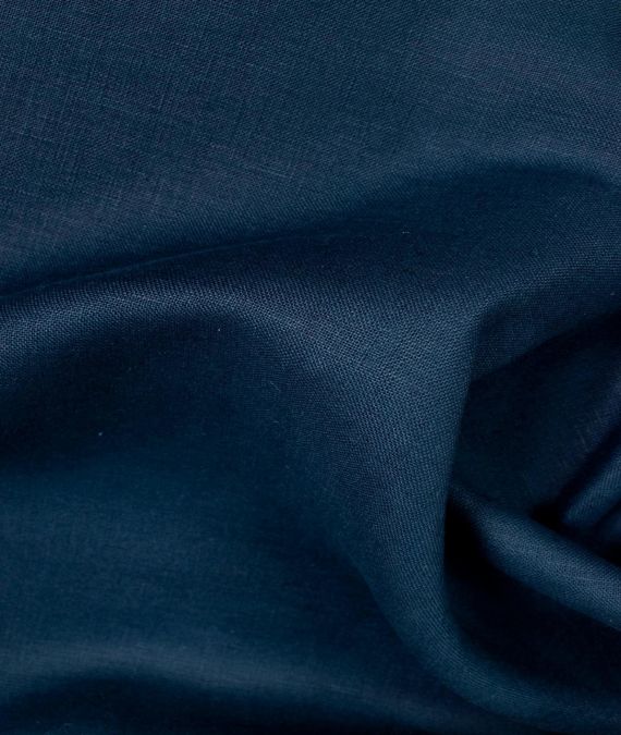 Irish Linen Fabric - Mid Weight - Navy