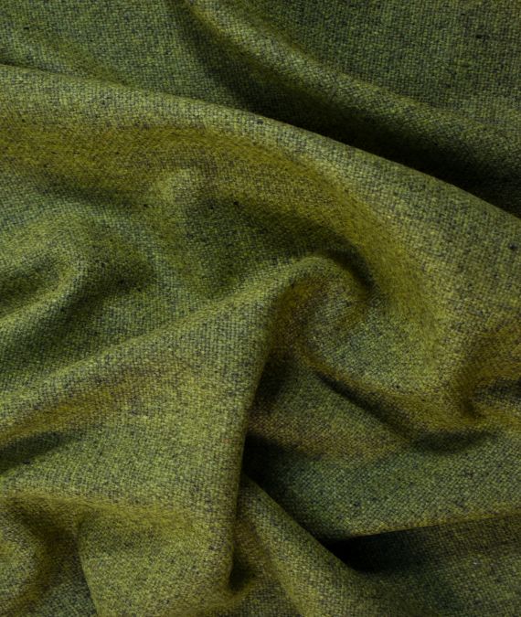 Irish Wool Tweed Fabric - Fleck - Citrus
