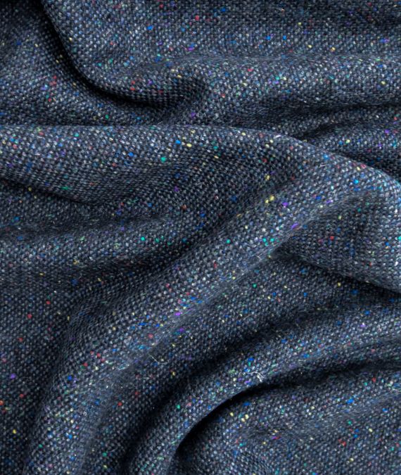 Irish Wool Tweed Fabric - Fleck - Rain