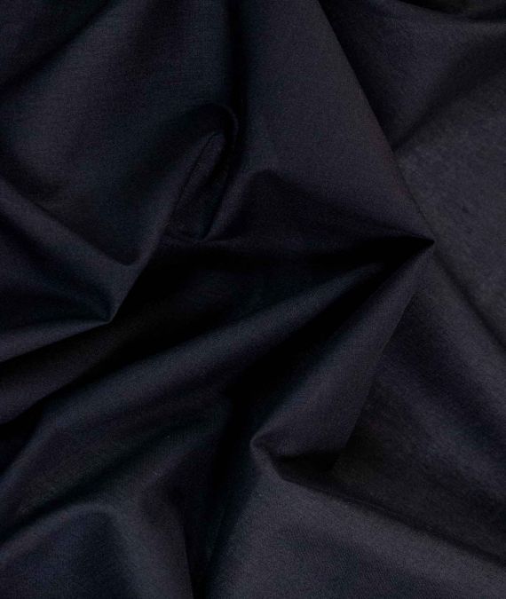 Plain Cotton Lawn Fabric - Black