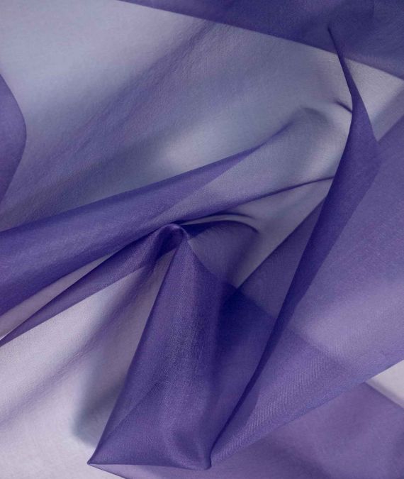 Silk Organza Fabric - Purple