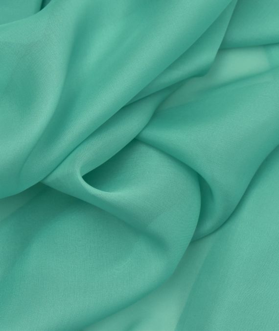 Silk Chiffon Fabric - Lake