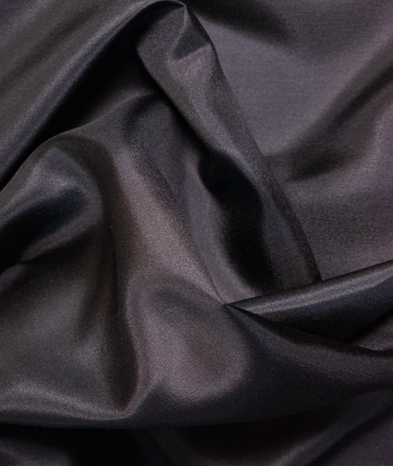 Silk Habotai Fabric - Black