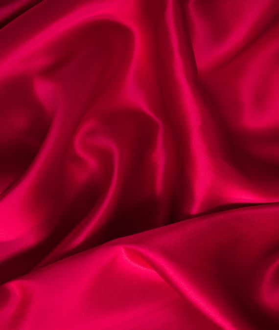 Silk Satin Fabric - Red