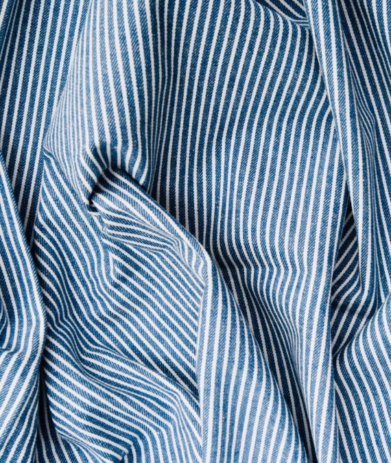 Cotton Denim Fabric - Stripe