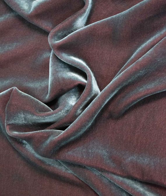 Woodsmoke Silk Velvet Fabric