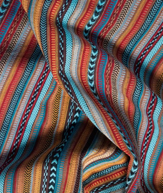 Yarn Dyed Cotton Fabric - Stripe - Multicoloured