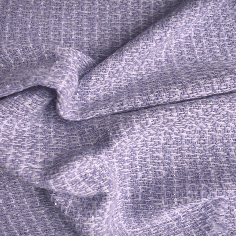 Lilac Boucle With Tiny Sequins